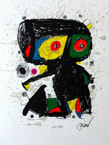 Lithograph Miró - 15 ans Poligrafa