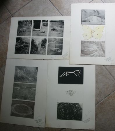 Etching Tilson - 15 prints on four sheets, 1 hand coloured