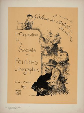 Lithograph Léandre - 1ère Exposition de la Société des Peintres Lithographies, 1900