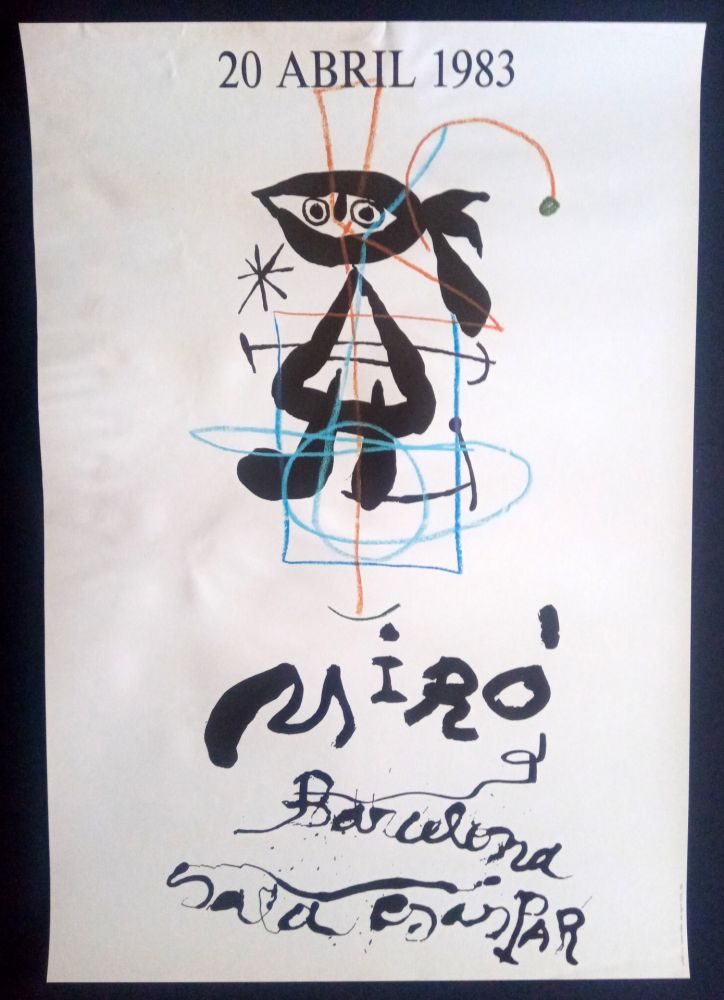 Poster Miró - 20 Abril 1983 Sala Gaspar