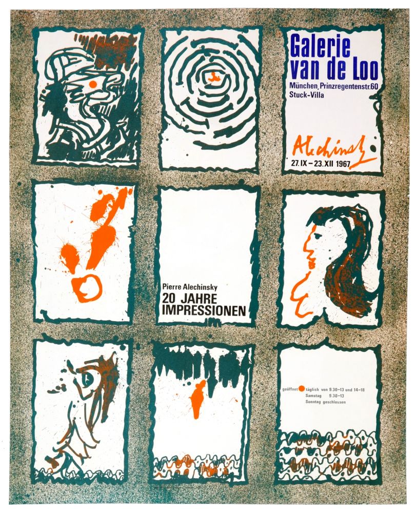 Poster Alechinsky - 20 Jare Impressionen 1967
