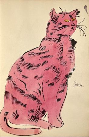 Lithograph Warhol - 25 Cats Name[d] Sam and One Blue Pussy, IV.56B