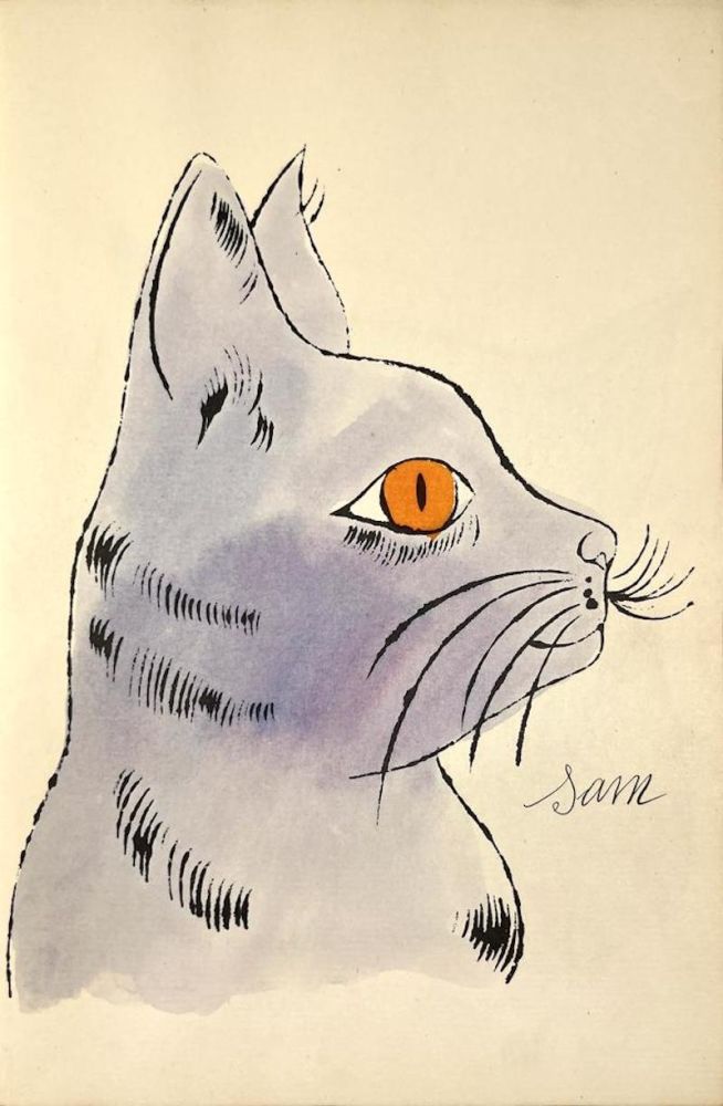 Lithograph Warhol - 25 Cats Name[d] Sam and One Blue Pussy, IV.57B