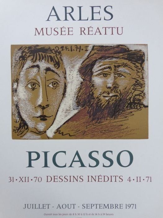Poster Picasso - 31-XII-70 DESSINS INEDITS 4-11-71