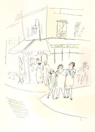 Illustrated Book Pascin - 3 petites filles dans la rue.  Dessins en couleurs de Pascin