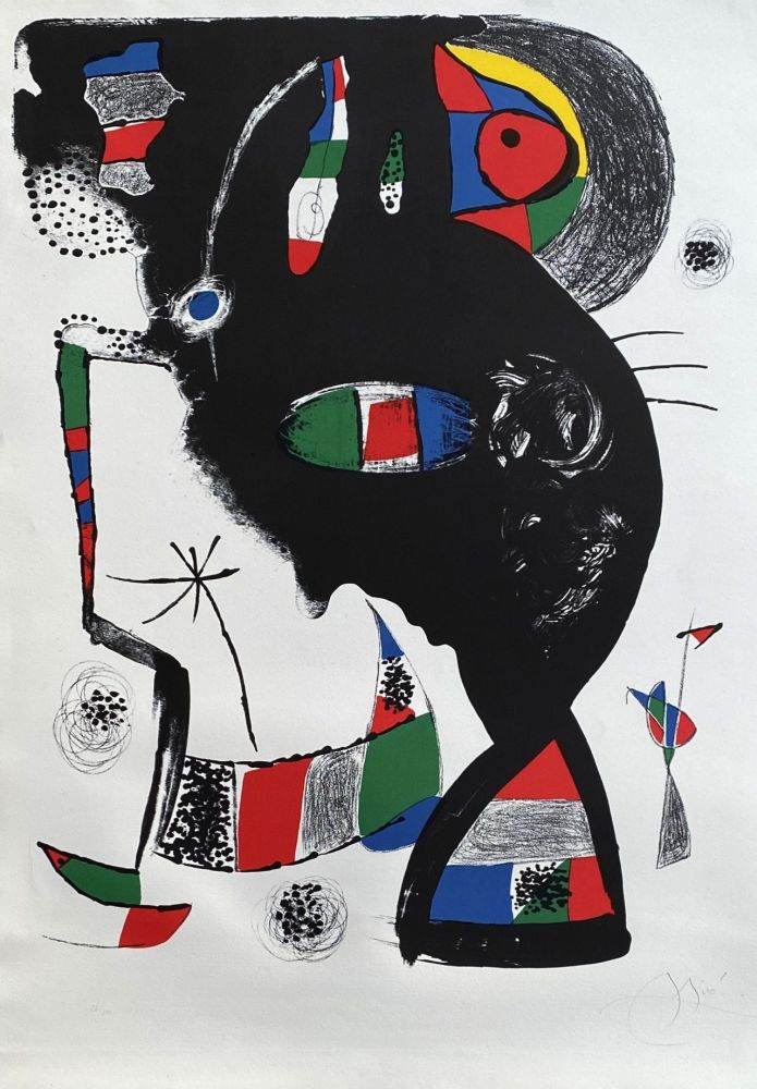 Lithograph Miró - 42 rue Blomet