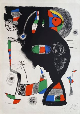Lithograph Miró - 42, rue Blomet 