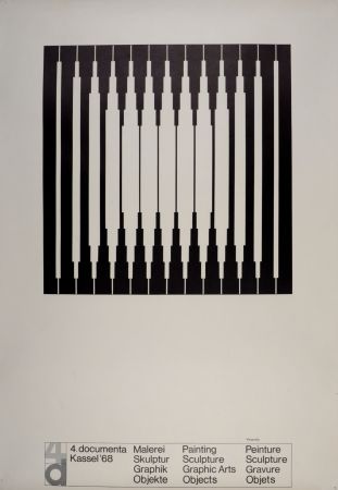 Lithograph Vasarely - 4 documenta, Kassel, Germany, 1968