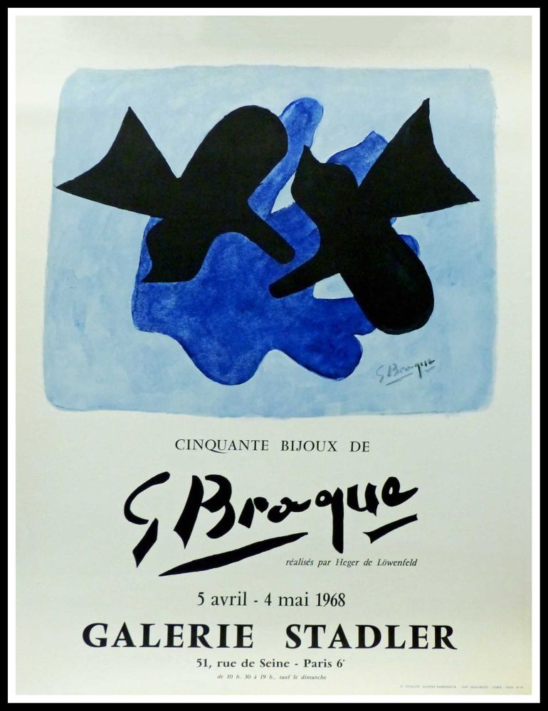 Lithograph Braque - 50 Bijoux de Georges BRAQUE - Galerie Stadler