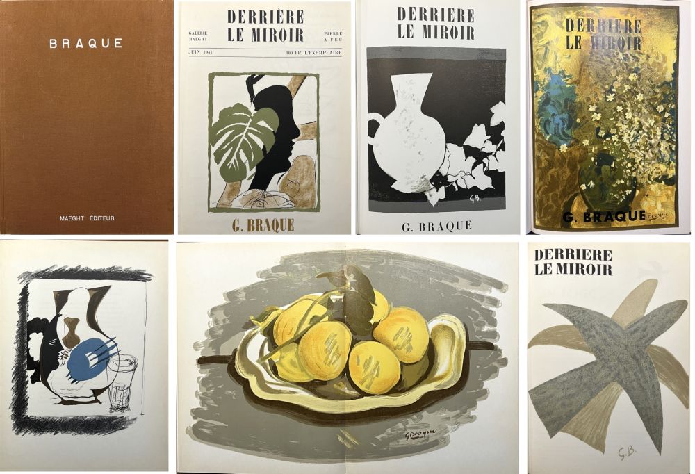 Illustrated Book Braque - 5 DERRIÈRE LE MIROIR BRAQUE. 12 LITHOGRAPHIES (1947-1956)