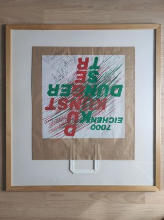 Screenprint Beuys - 7000-Eichen-Tüte, 1982. 