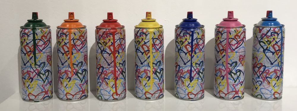 No Technical Mr. Brainwash - 7 Heart Spray Cans