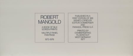 Screenprint Mangold - A book of silkscreen prints