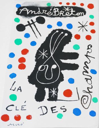 Illustrated Book Miró - A. Breton. LA CLÉ DES CHAMPS. Couverture originale, édition originale (1953)