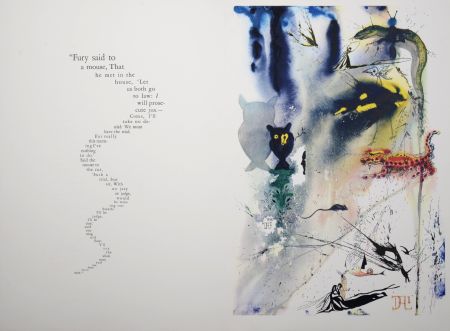 Rotogravure Dali - A caucus race and a long tale, Alice's Adventures in Wonderland, 1969