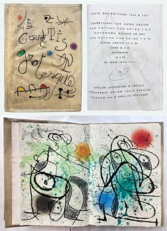 Illustrated Book Miró - A. de Monluc, ILIAZD et MIRÓ : LE COURTISAN GROTESQUE, avec 15 gravures originales (1974)