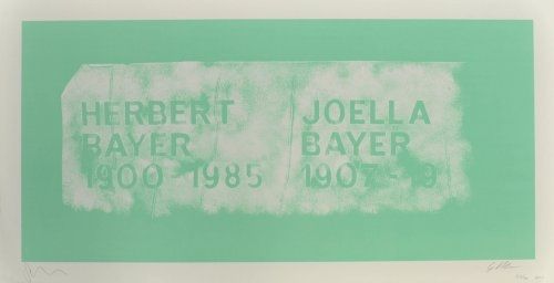 Lithograph Myles - A History of Type Design / Herbert Bayer, 1900-1985 (Aspen, USA)