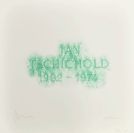 Lithograph Myles - A History of Type Design / Jan Tschichold, 1902-1974 (Berzona, Switzerland)