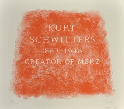 Lithograph Myles - A History of Type Design / Kurt Schwitters, 1887-1948 (Ambleside, England)