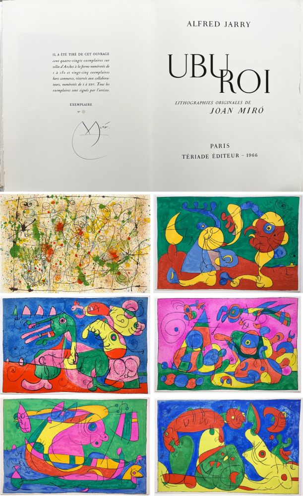 Illustrated Book Miró - A. Jarry: UBU ROI. 13 Lithographies originales en couleurs (1966)