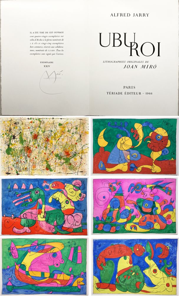 Illustrated Book Miró - A. Jarry. UBU ROI. 13 Lithographies originales en couleurs (1966)