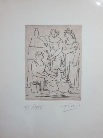 Engraving Picasso - A la fontaine