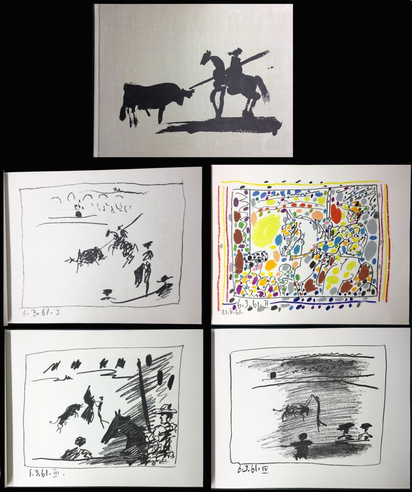 Illustrated Book Picasso - A LOS TOROS avec Picasso. 4 lithographies originales (1961)