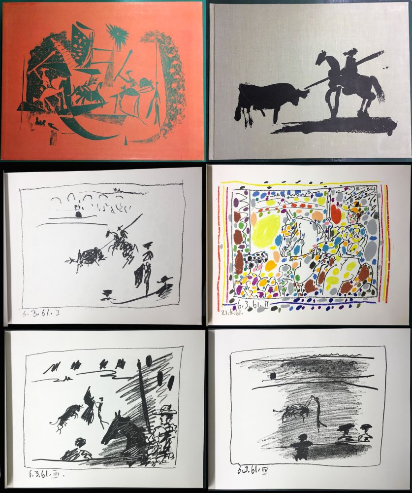 Illustrated Book Picasso - A LOS TOROS avec Picasso. 4 lithographies originales (1961)