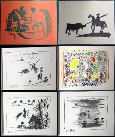Illustrated Book Picasso - A LOS TOROS avec Picasso. 4 lithographies originales (1961)