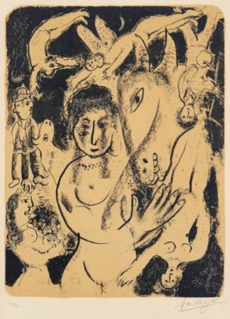 Lithograph Chagall - A Midsummer Night''s dream