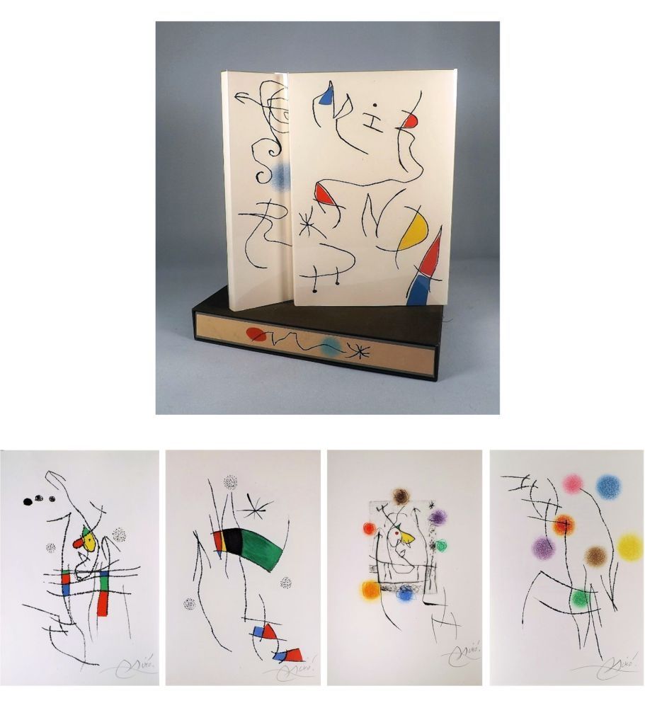 Illustrated Book Miró - A. Pieyre de Mandiargues. MIRANDA. LA SPIRALE. Eaux-fortes de Joan Miró (1974)