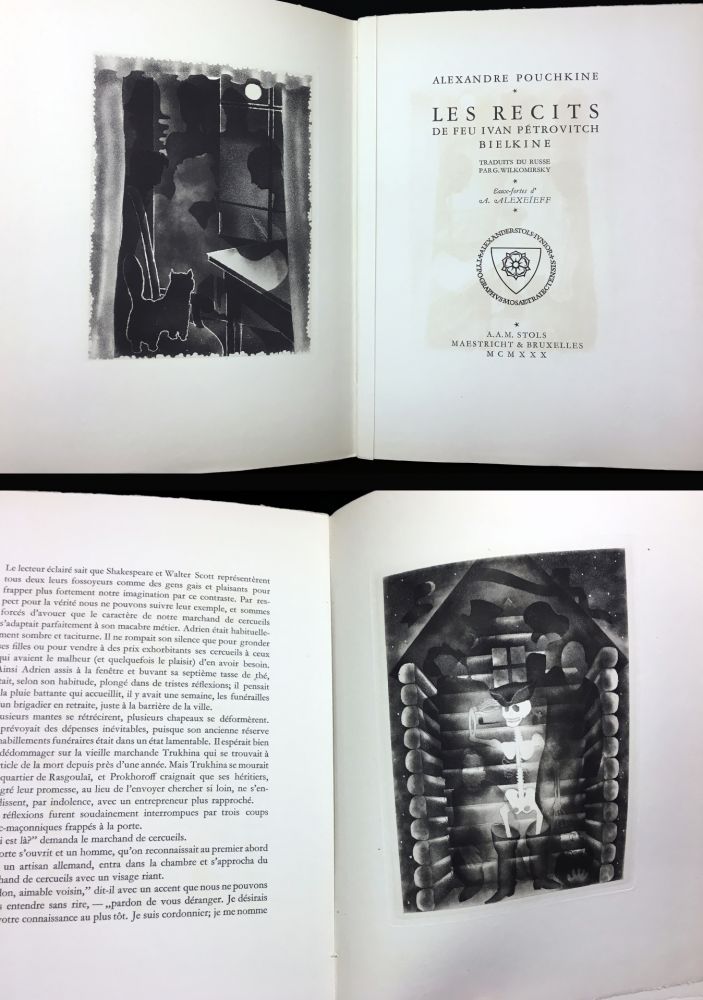 Illustrated Book Alexeïeff - A. Pouchkine : Les Récits de feu Ivan Pétrovitch Bielkine (1930)