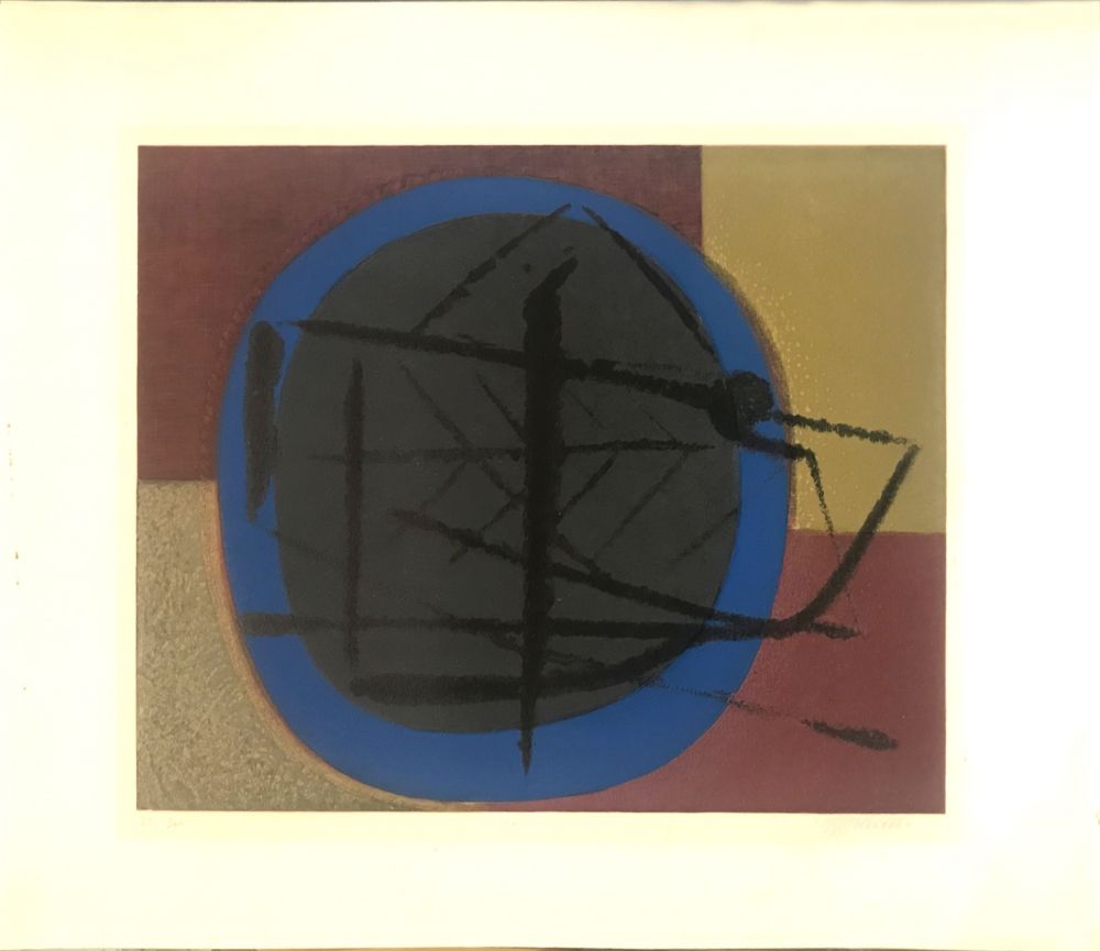 Lithograph Piaubert - Abstract composition