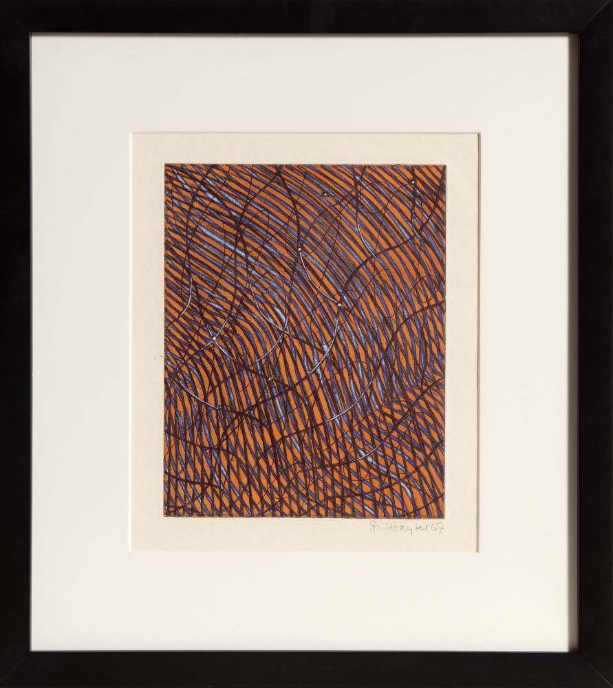 Etching Hayter - Abstract Composition