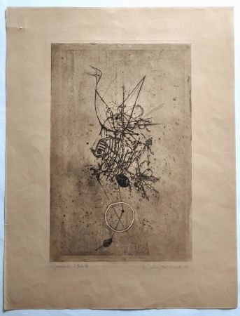 Engraving Friedlaender - Abstract composition