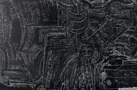 Lithograph Luginbühl - Abstract Composition,1964