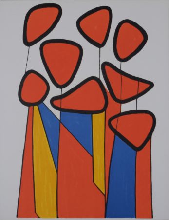 Lithograph Calder - Abstract Composition, 1972
