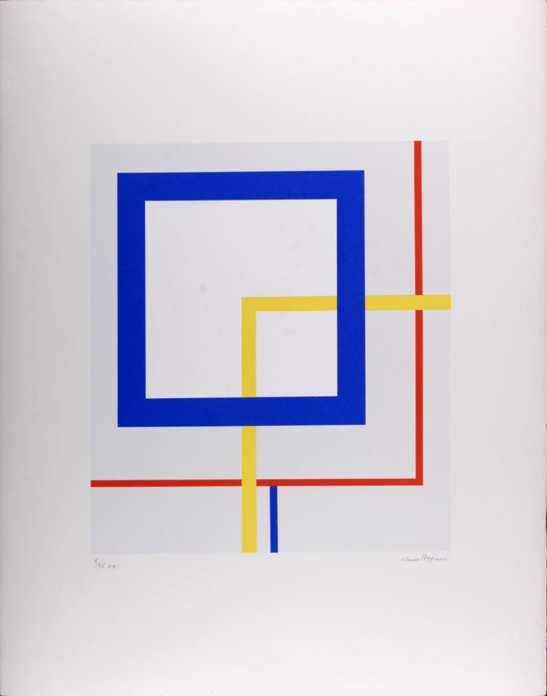 Screenprint Reggiani - Abstract Composition, 1974 - Hand-signed!