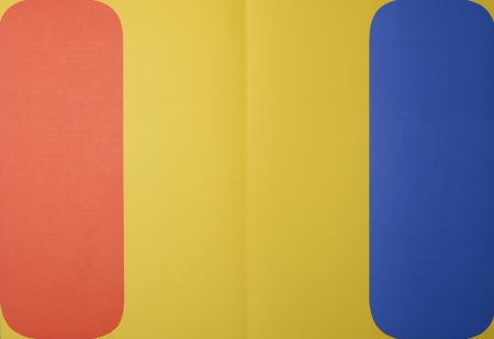 Lithograph Kelly - Abstract Composition (H), 1964