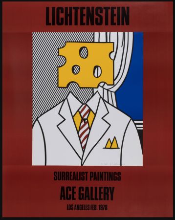 Lithograph Lichtenstein - Ace Gallery, 1979 - Hand-signed - Large original first printing