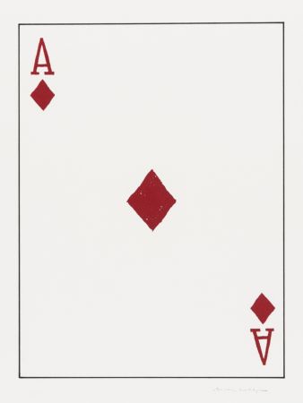 Lithograph Wegman - Ace of Diamonds