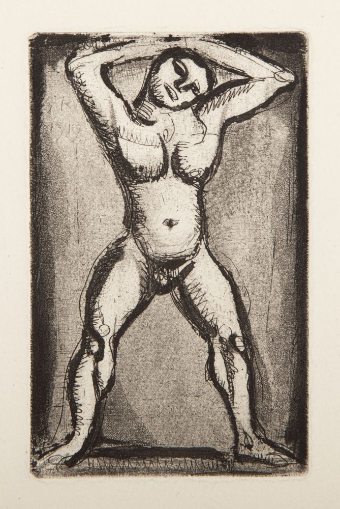 Etching Rouault - Acrobate II