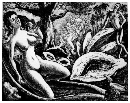 Etching Alejandro - Adam and Eve