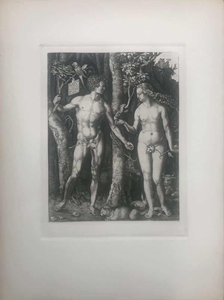 Engraving Durer - Adam & Eve