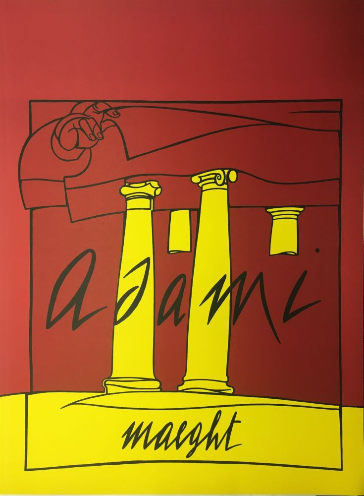 Lithograph Adami - ADAMI 1980 : Lithographie originale pour la Galerie Maeght.