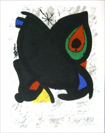 Lithograph Miró - AFF AVT GRAND PALAIS