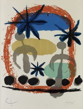 Lithograph Miró - Affiche De l'Exposition Constellations