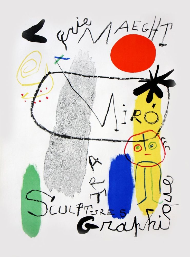 Lithograph Miró - Affiche d'Exposition Galerie Maeght