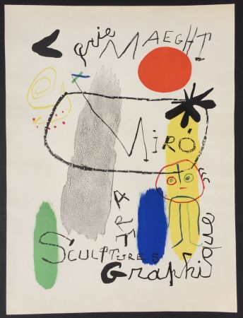 Lithograph Miró - Affiche d’Exposition Galerie Maeght