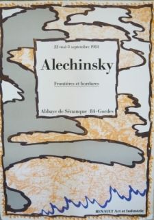 Poster Alechinsky - Affiche exposition Abbaye de Sénanque